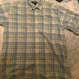 Lands end plaid shirt boys